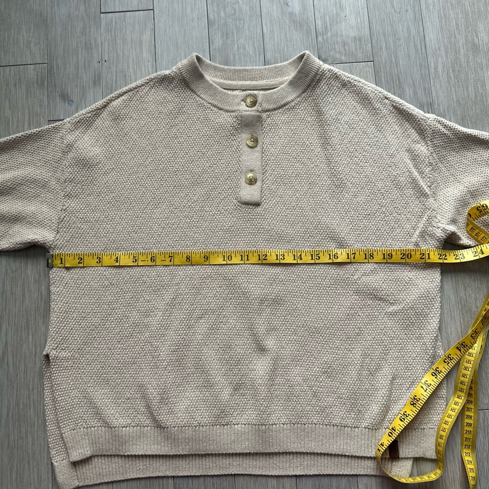 Roots Beige Knit Sweater‎ Small - Picture 3 of 7